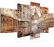 Runa Art Wandbilder Italien 5 Teilig Bild auf Vlies Leinwand Deko Wohnzimmer Schlafzimmer Panorama Beige Braun 024452a