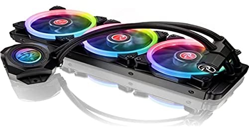 RAIJINTEK Orcus Core CPU Kühler RGB Komplett AiO Wasserkühlung PC, Water Cooling, 360mm Wasserkühlung Pumpe mit CPU Lüfter Silent Wings
