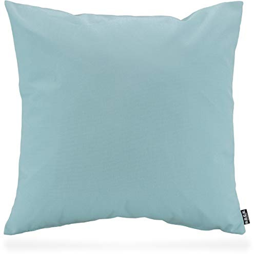H.O.C.K. Classic Uni Outdoor Kissen inkl. Füllung Garten schmutz und wasserarbweisend (50x50cm, Manzana - Aqua)