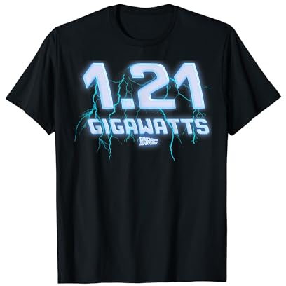 Back to the Future 1.21 Gigawatts Lightening T-Shirt