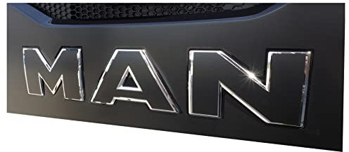 W.B.A. Aufkleber passend für Man Emblem TGS Euro 6 ab Bj. 2013 Farbe matt schwarz