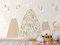 Oedim Fotomural Infantil Vinilo para Pared Montañas de Letras | Mural | Fotomural Infantil Vinilo Decorativo |150 x 100 cm | Decoración comedores, Salones, Habitaciones