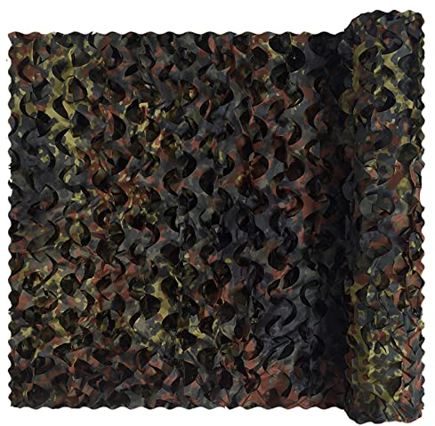 Sensong Tarnnetz Camouflage Netz Flecktarn 1.5 x 2 M Armee Tarnung Net für Deko Waldlandschaft Jagd Sichtschutz Sonnenschutz Outdoor Camping Garten