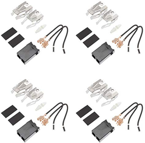 Stecker für Herdplatten, Steckdosenblock als Ersatzteil, 4 Satz | Abs Ausführung, Direktersatz für Herd und Brenner, für Küche und Haushalt, Robust Verarbeitet