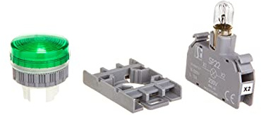 Signalleuchte 22mm grün 230V AC SP22-LZ-230-BA9S. spamel 5907723054936