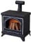 Giddy Up! 1:12 Scale Dollhouse Miniature Fireplace, Black, Resin, Miniature Christmas Decor