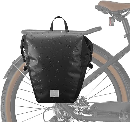 SachsenRAD 3 in 1 Fahrradtasche für Gepäckträger, 100% Wasserdicht mit Tragegriff und Schultergurt, Gepäckträgertasche, Hinterradtasche Tragtasche, 20L Radtaschen mit reflektierend Streifen