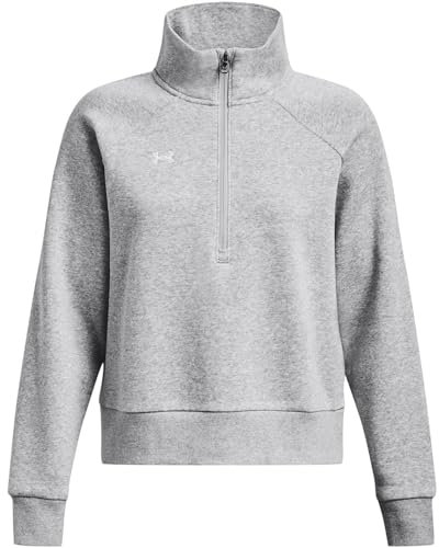 Under Armour Top da Donna Rival in Pile con Mezza Zip