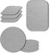 entluX 4 Pcs Metal Plate for Mobile Phone Magnetic Mount, Replacement Mount Metal Plates Kits with Strong Adhesive and 4 Pcs Protective sheets, Universal for Magnetic Car Mount Phone Holder Cradle