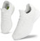 Giniros Zapatillas Mujer Running Deporte Moda Slip-ins Sneaker Transpirable Cómodo Deporte Blanco 41EU