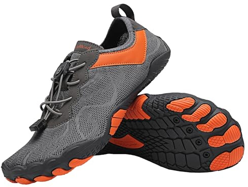 Freiluftkind Das Original – Kokoda rutschfeste Barfußschuhe (Dunkelgrau/Größe EU 44) – Der perfekte Barfußschuh für Dein Abenteuer – Barfusslaufschuhe Barfuss Schuhe Barefoot Shoes