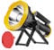 BUYSIGHT Rechargeable Spotlight Flashlight, 1000,000 Lumens 600 Yards Range IP65 Waterproof Spot Light Handheld Large Searchlight with Red Lens Side Flood Light USB C Recharge (Yellow Plus)