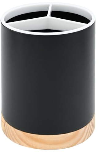 Utensil Holder Cutlery Holder Kitchen Utensil Holder Countertop Organizer Crock Utensil Holder with Removable Non-Slip Base Divider for Cooking Tools