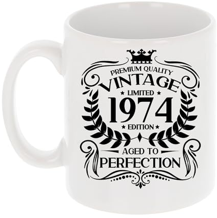 Always Looking Good 51st Birthday Gift for Men Vintage 1974 Aged to Perfection Mug Gift for Coffee Lovers Tea Cup Present for 51 Year Old 11oz Coffee Mug Funny Novelty Mug Gift for Men or Women