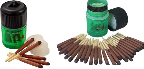 # Juego: Cerillas impermeables BCB, aprobadas por la OTAN, 50 unidades (2 latas de 25 unidades) – Caja impermeable de supervivencia Matches