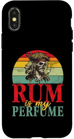 Hülle für iPhone X/XS Rum ist mein Parfum lustiger Pirat