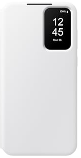 Samsung Smart View Wallet Smartphone Case EF-ZA556 für das Galaxy A55 5G, Handyhülle, Kartenfach, Sichtfenster, White