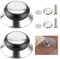 2 Stück Topfdeckelgriff, Topfdeckelknopf Ersatzgriff Hitzebeständig, Universal Topfdeckel Griff mit Schrauben, Edelstahl Deckelknopf für Glasdeckel, Deckelgriffe Ersatz für Pfannen, Kochgeschirr