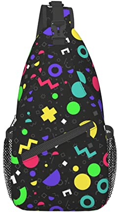 351 Brusttasche 80Er 90Er Schultertaschen Mehrzweck Umhängetasche Grosse Kapazität Sling Rucksack Für Camping Laufen Wander