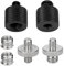 Kigniote Stativ Adapter 1/4 auf 3/8 Zoll Gewindeadapter Stativschraube 3/8 auf 1/4 Zoll Kamera Gewindeadapter 1/4 zu 1/4 Gewinde Stativ Adapter Schrauben für Kamera Mikrofonstativ Lampenstative