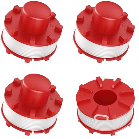 Viilich 4 Stück Fadenspule Kompatibel mit Einhell GE-CT 36/30 Li E, GE-CT 36/30 LI E SOLO, AGILLO 36/255 BL, AGILLO 18/200,Trimmerspulen Ersatzspulen für Einhell 3405096 (4 Fadenspule)