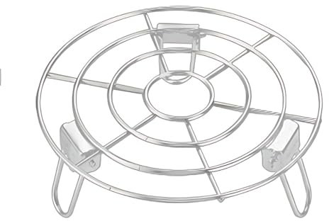 Turbokey Cooling Rack with Legs Dia 7.1 Food Stands Rack Round Steamer Rack Stainless Steel Cross Wire Barbecue Baking Net Grill Grate for Instant Pot/Pressure Cooker/Oven (Folding,7.1/18cm)