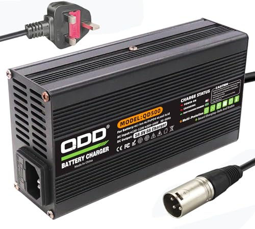 QDD 58.8V 8A Charger 52V Li-ion Battery Charger Used for 14S 52V Lithium Battery with Cooling Fan Smart Charge XLR Connector
