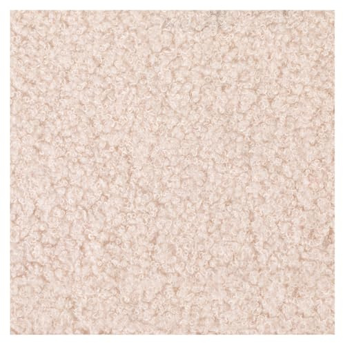 SMTCM 1 M Teddy Plüsch Stoff Meterware 160cm Breit Teddyfell Fleecestoff zum Nähen flauschig weicher Plüschstoff Polyesterstoff verdickt Dekostoff für DIY Basteln Kleidung Spielzeug Kinder Winter