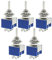 5 pezzi ON-Off-ON Interruttore a levetta bipolare a 6 terminali a 6 terminali 6A 125V CA