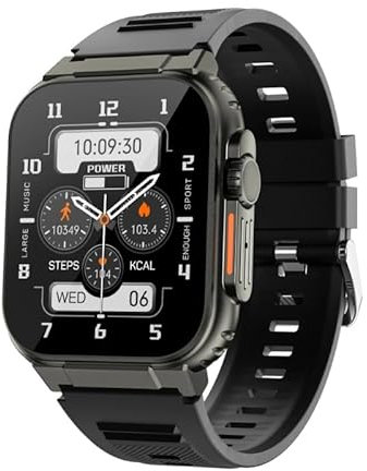 Reloj inteligente CDS9 Ultra 2 AMOLED de pantalla grande 4G, sistema Android, GPS, WiFi, brújula, caja de aleación de titanio, S9 Ultra, reloj inteligente para hombre (negro, 2 GB 32 GB)