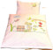 Bettwäsche für Puppenbett Babyhase, 4teilig, Wendebettwäsche genäht aus Baumwollstoffen, Zubehör für Puppenbett und Pupenwagen