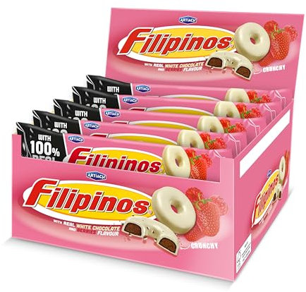 Galletas Filipinos Frutos Rojos- Con auténtico chocolate y frutos rojos - 118g