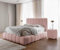 FURNISTAR Polsterbett Chloe mit Bettkasten, Bett 140x200, Doppelbett mit Stauraum und Lattenrost, Boxspringbett-Optik, ohne Matratze, Schlafzimmer - Puderrosa