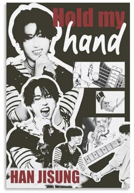 Stray Poster Kids Music Vintage Han Für Zimmer, Ästhetische Leinwand-Wandkunst, Schlafzimmer-Dekor Poster 12x18inch(30x45cm)