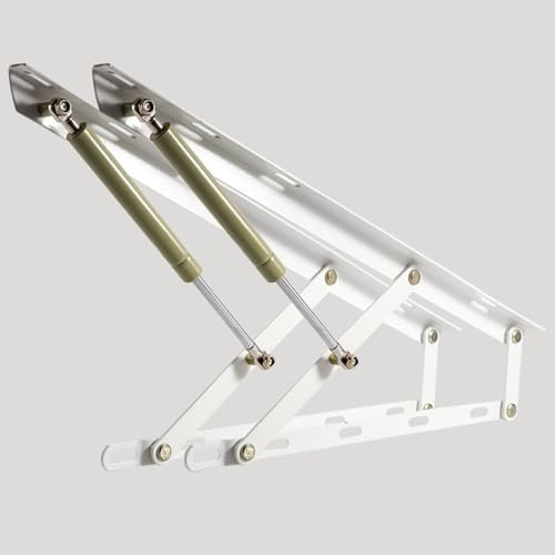 Pack de Sistema Completo de Elevación Hidráulicos Profesional para Canapés, Incluye Bisagras Pistones Tornillería (Cama de 80, 100, 120 ,150y 180), Juego de mecanismos elevables para Cama canapé(150cm