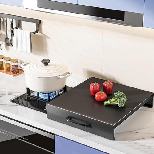Tapa Encimera Gas, Protector Cocina Gas Multifuncional, Cubre Encimera Para Estufa para Expandir el Espacio de la Cocina, Capacidad de Carga 60 kg(14x18in/35x45cm)