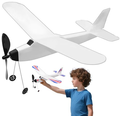 Gummiband Gleitset - 20 cm Flugzeugspielzeug, motorisierte Flugzeuge, Lernspaß | Kinderspiel Studenten Erwachsene Mädchen Outdoor-Sport Lernaktivität Hände On Play Szenario Hinterhof