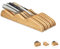 Relaxdays , flat, HxWxD 40 x 12 x 5 cm, natural knife block drawer, lying, bamboo, for 9 knives, HBT 40 x 12 x 5 cm, drawer insert