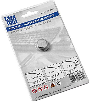 Super-Kraftmagnet silber