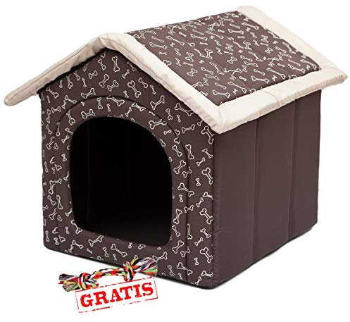 Hobbydog BUDKOS15 + Spieltau gratis Hundehöhle Katzenhöhle Hundebett Hundehaus Schlafplatz Hundekorb Hund Haus Hundehütte R1-R4 (R4 (60 x 55 cm))