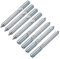 sourcing map M10 Vis Double Filetage Boulon Longueur 100mm Double Tête Autotaraudeuse 10mm Bois Joint Meubles Jambes 8Pcs