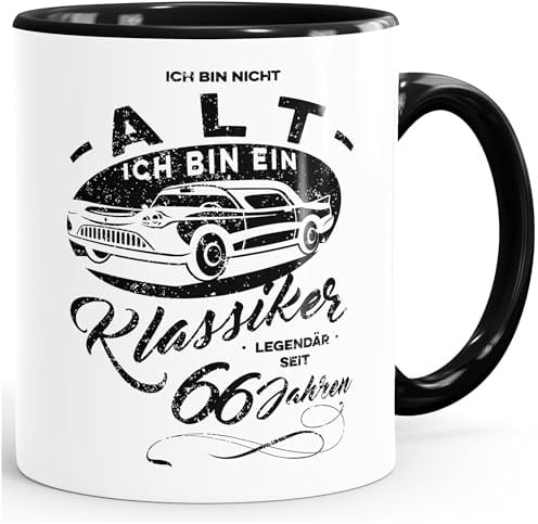 MoonWorks Tasse Ich bin nicht alt ich bin ein Klassiker (style_variation)ter Geburtstag ((style_variation)_ausgeschrieben) Kaffeetasse Teetasse Keramiktasse Schwarz unisize