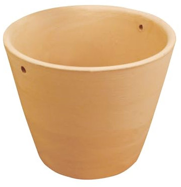 MÉGACRÉA Pot de Fleur en Terre Cuite 8 x 10 cm Percé de 2 t
