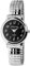 Excellanc Damen Uhr Zugband 21cm ⌀ 28mm 13mm breit gut lesbar 3-Zeiger silberfarbig schwarz modisch Geschenk für Frauen