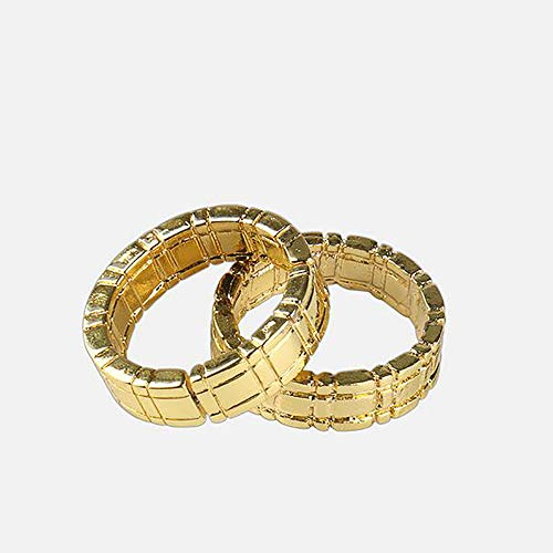 Enjoyer Himber Ring Zaubertricks Verknüpfungsring Magische Requisiten Close Up Street Magic Gimmick Komödie (Gold)