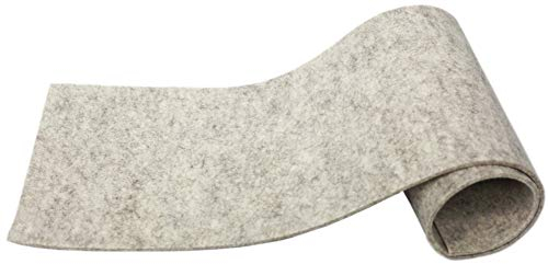 Sensalux Tischdekoration aus Filz, Tischläufer, 0,4m x 2,2m Beige-meliert