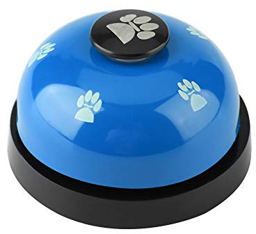 Campane di addestramento dell'animale Domestico, Ferro Robusto Resistente Durevole Simpatico Cartone Animato Campana del Cane Cucciolo di Cane Campane di addestramento vasino Doggy(Blu)