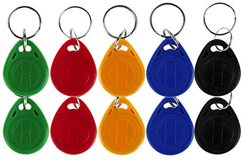 FTes RFKits Proximity 125 kHz RFID EM-ID-Karte Schlüsselanhänger für Türzugskontrolle nur Lesen 10 Stück