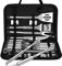 Vpcok Direct Kit Barbecue, 33 pcs Accessoires Barbecue, Set Barbecue, Malette Barbecue for Camping/Garden, Made of Stainless Steel, with Carrying Bag