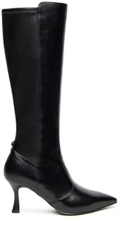 Nero Giardini I410835DE Stivali Donna in Pelle E Materiale Tecnico - Nero 40 EU